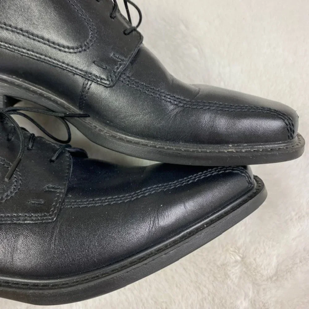 Ecco New Jersey Bike Toe Lace Up Leather‎ Oxfords, size 7